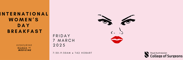 International Women's Day Breakfast Hobart Poster